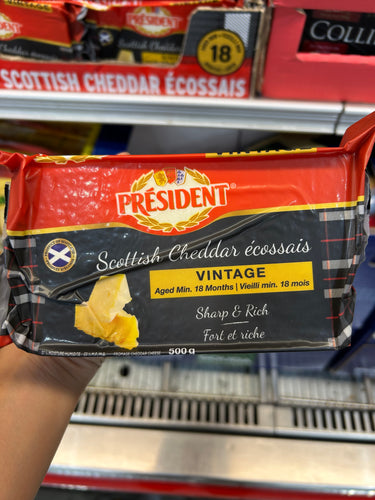 President Scottish Cheddar - 1 x 500 Grams